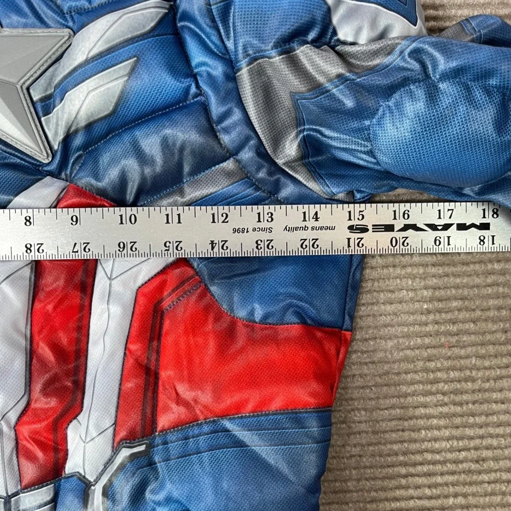 Marvel Captain America Sam Wilson Brave New World Kids Costume Mask Size M 8-10 - Picture 3 of 8